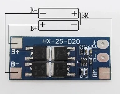 Oem Li-ion ličio baterijų 18650 įkrovimo modulis su apsauga 2S 13A aprašymas - Prekės nuotrauka