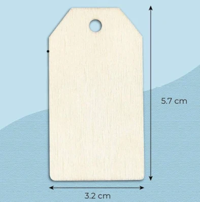 Oem Modelinė fanera etiketės forma 3.0mm 57x32mm aprašymas - Prekės nuotrauka