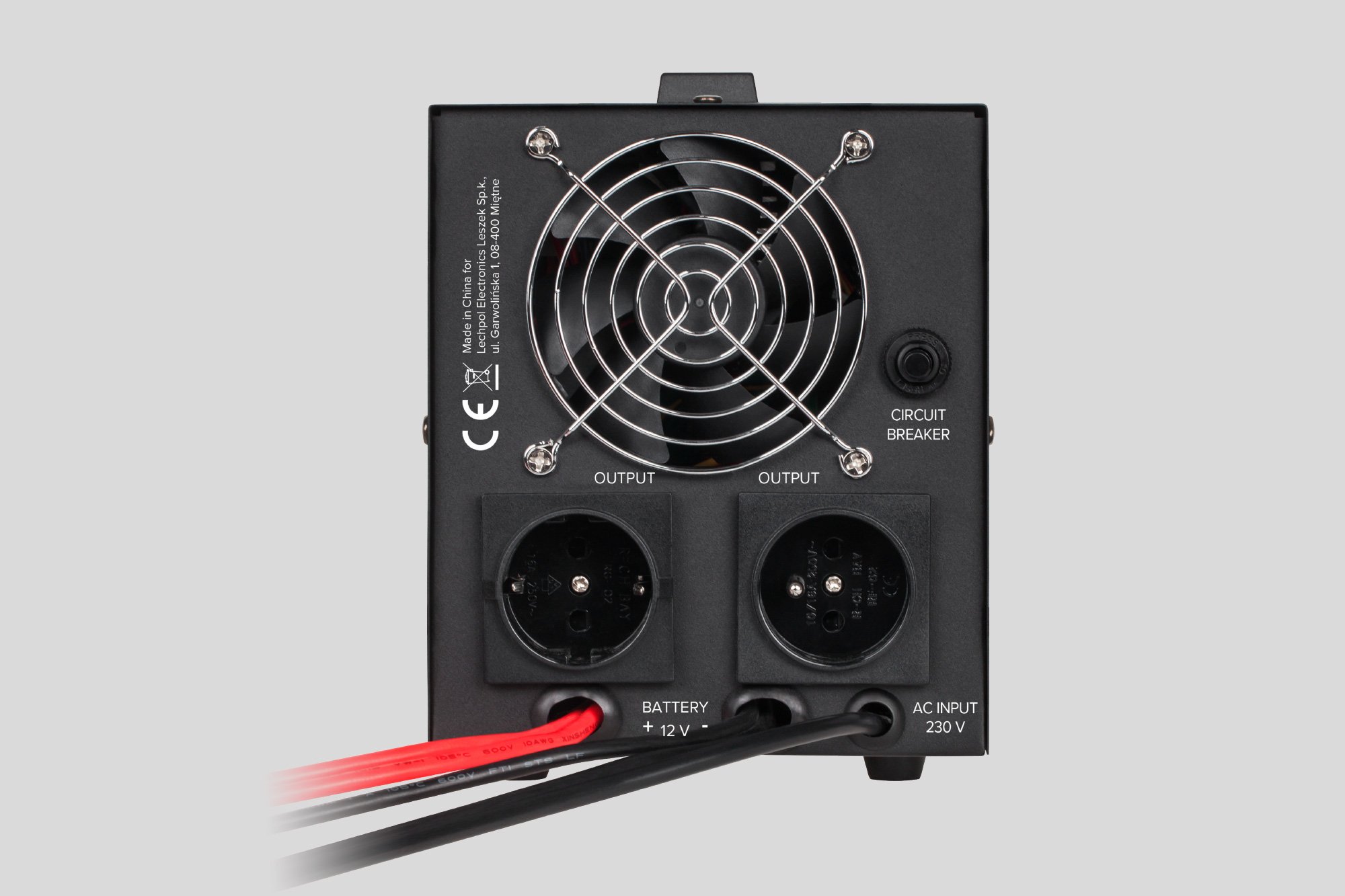 Nepertraukiamo maitinimo šaltinis Rebel POWER-1000 - inverteris su gryna sinusine banga ir įkrovimo funkcija 12V 230V 1000VA 700W aprašymas - Prekės nuotrauka