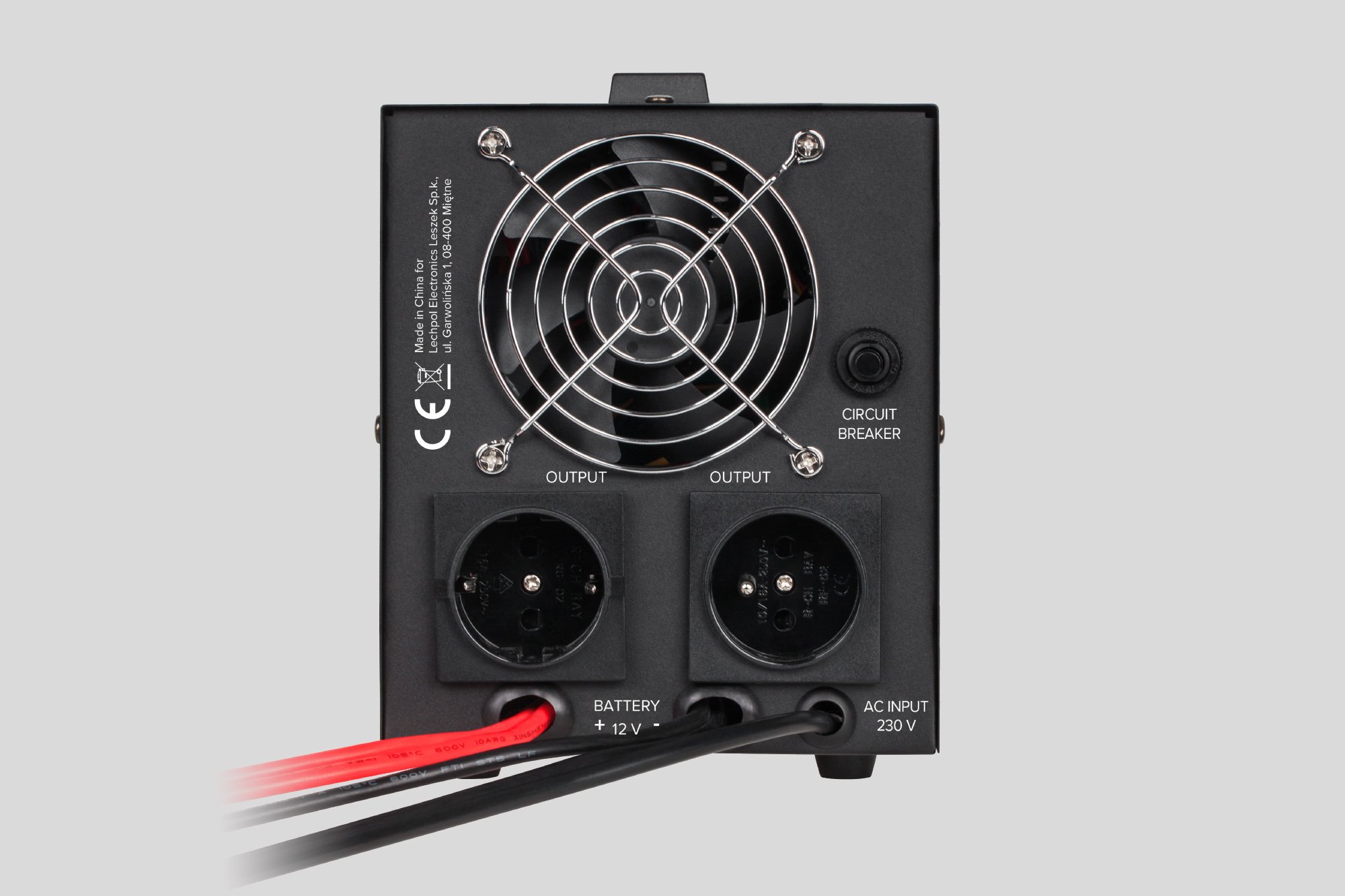 Nepertraukiamo maitinimo šaltinis Rebel POWER-500 - inverteris su gryna sinusine banga ir įkrovimo funkcija 12V 230V 500VA 300W aprašymas - Prekės nuotrauka