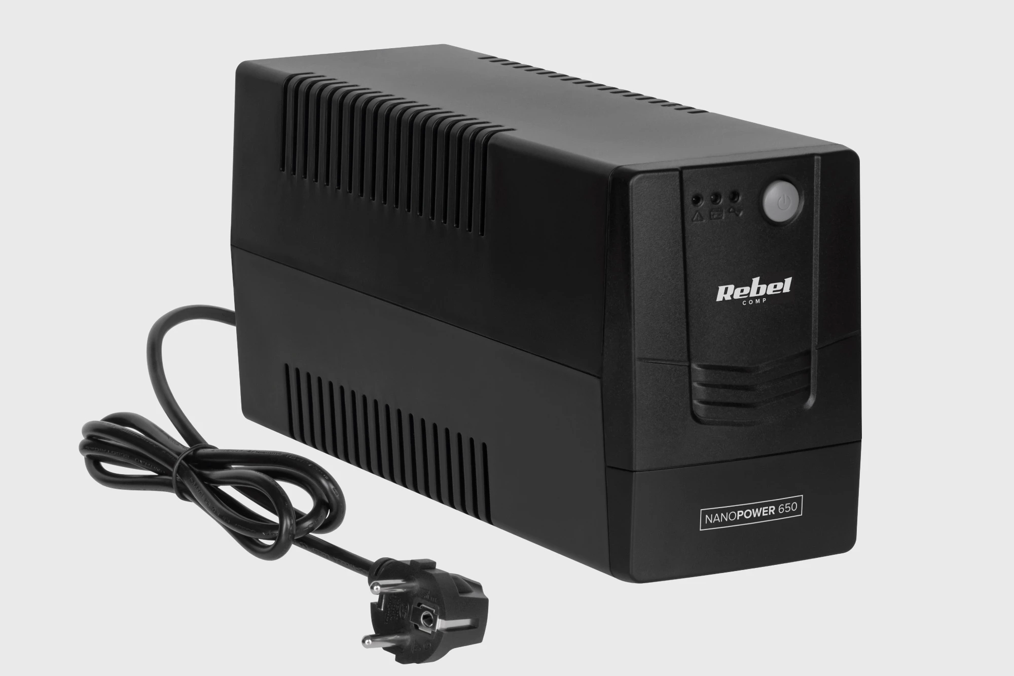Nepertraukiamo maitinimo šaltinis UPS Rebel modelis Nanopower 650 atsijungus 650VA 360W 230V 50Hz aprašymas - Prekės nuotrauka