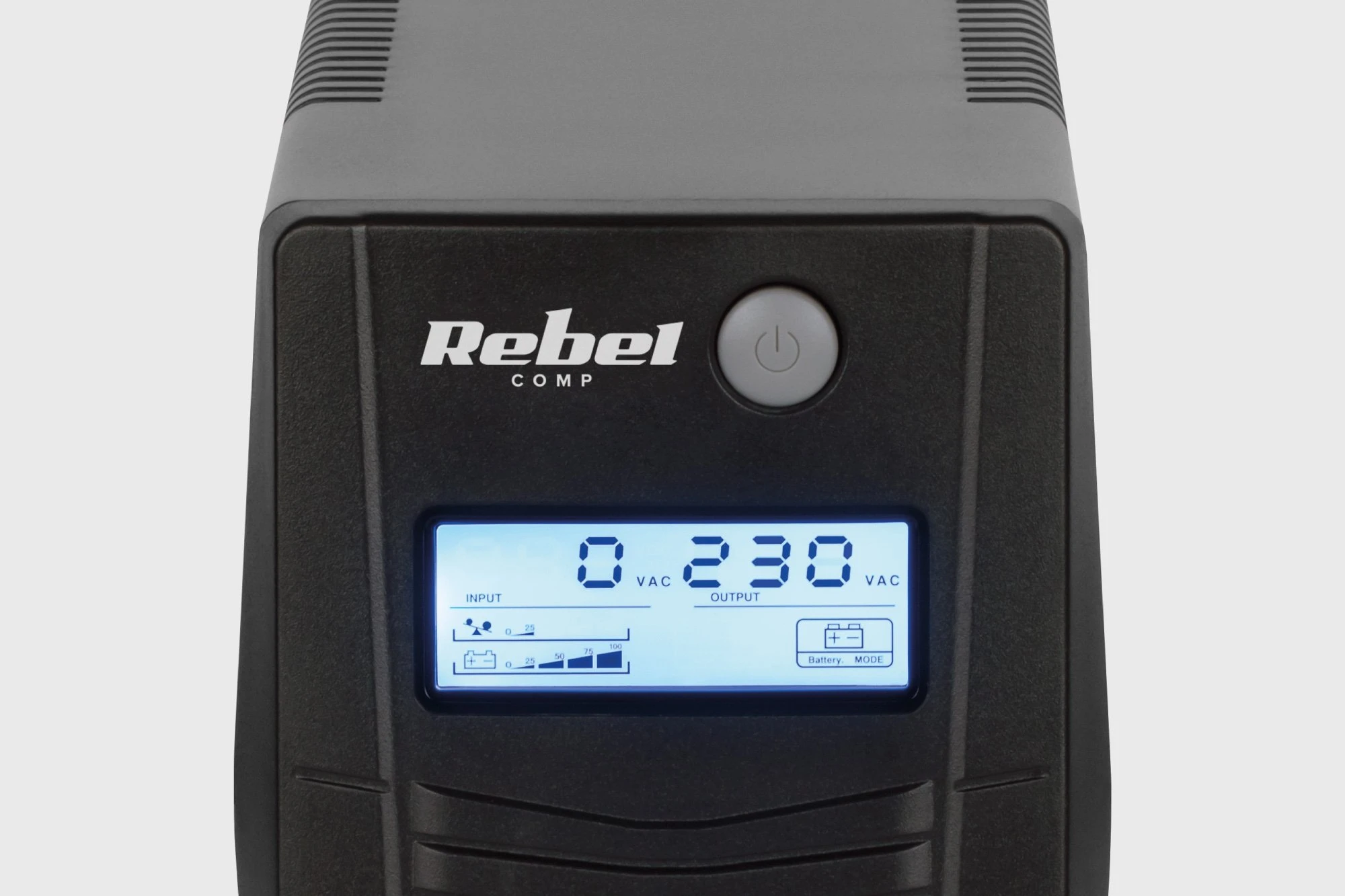Nepertraukiamo maitinimo šaltinis UPS REBEL modelis Nanopower Plus 850 neprisijungus 850VA 480W 230V 50Hz LCD USB RJ45 aprašymas - Prekės nuotrauka