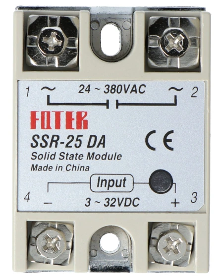 Oem Opto relė SSR Fotek-25 DA - 25A 380VAC / 32VDC aprašymas - Prekės nuotrauka