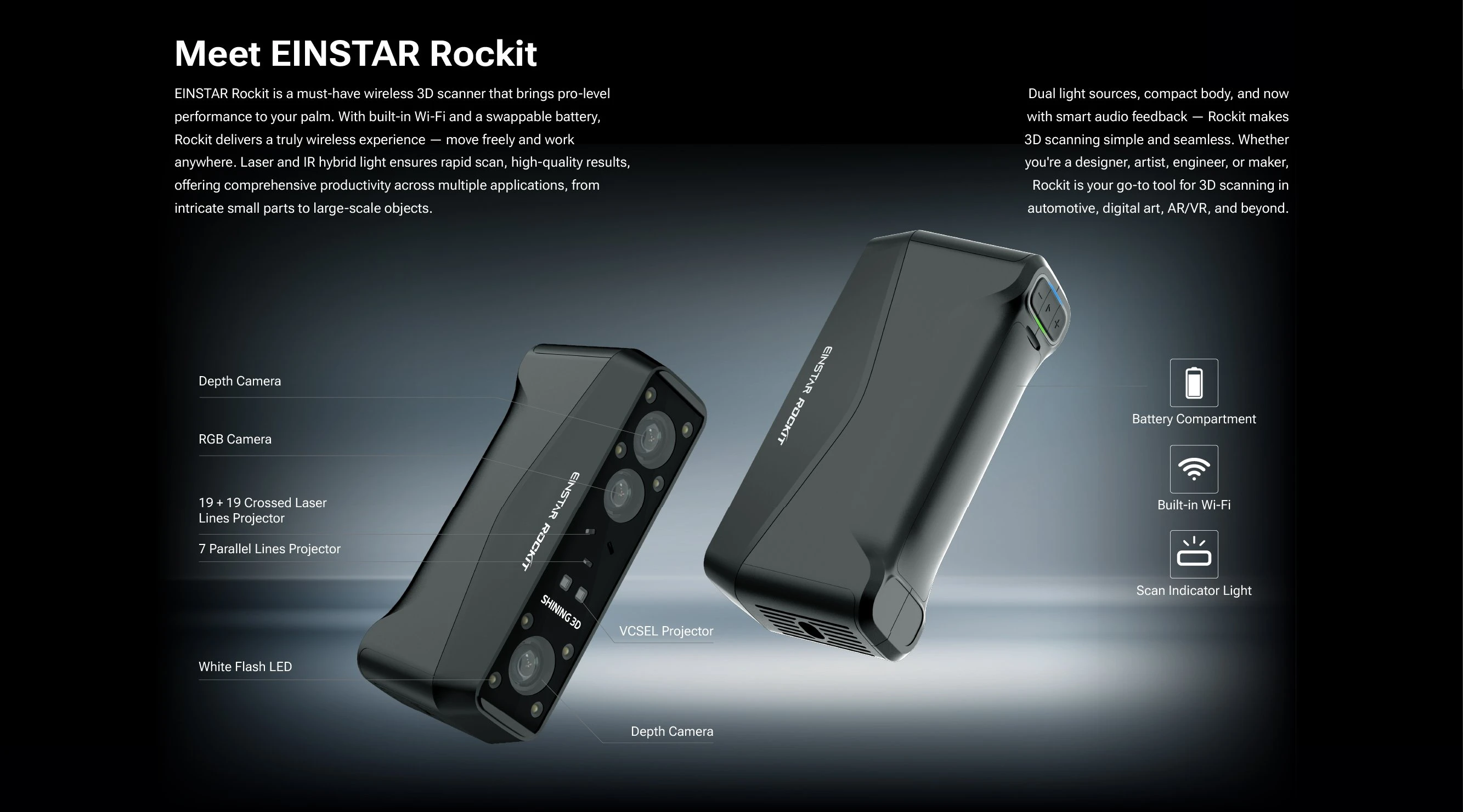 Shining 3D Einstar Rockit aprašymas - Prekės nuotrauka