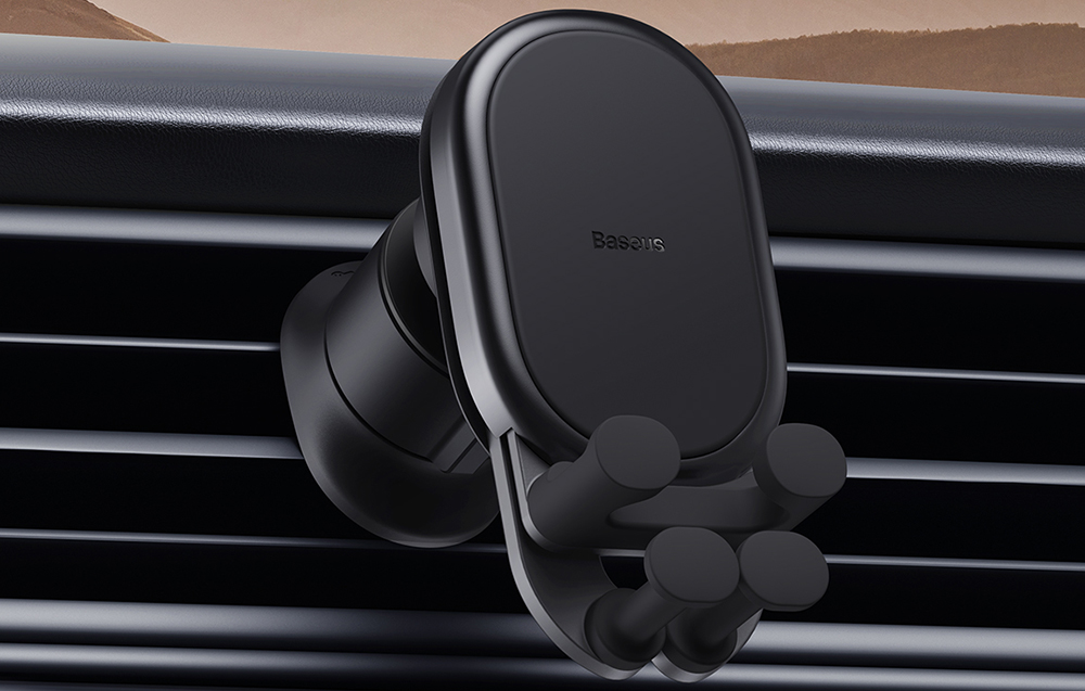 Stabilus gravitacinis belaidžio įkrovimo automobilinis laikiklis Baseus Pro 15W - juodas aprašymas - Prekės nuotrauka