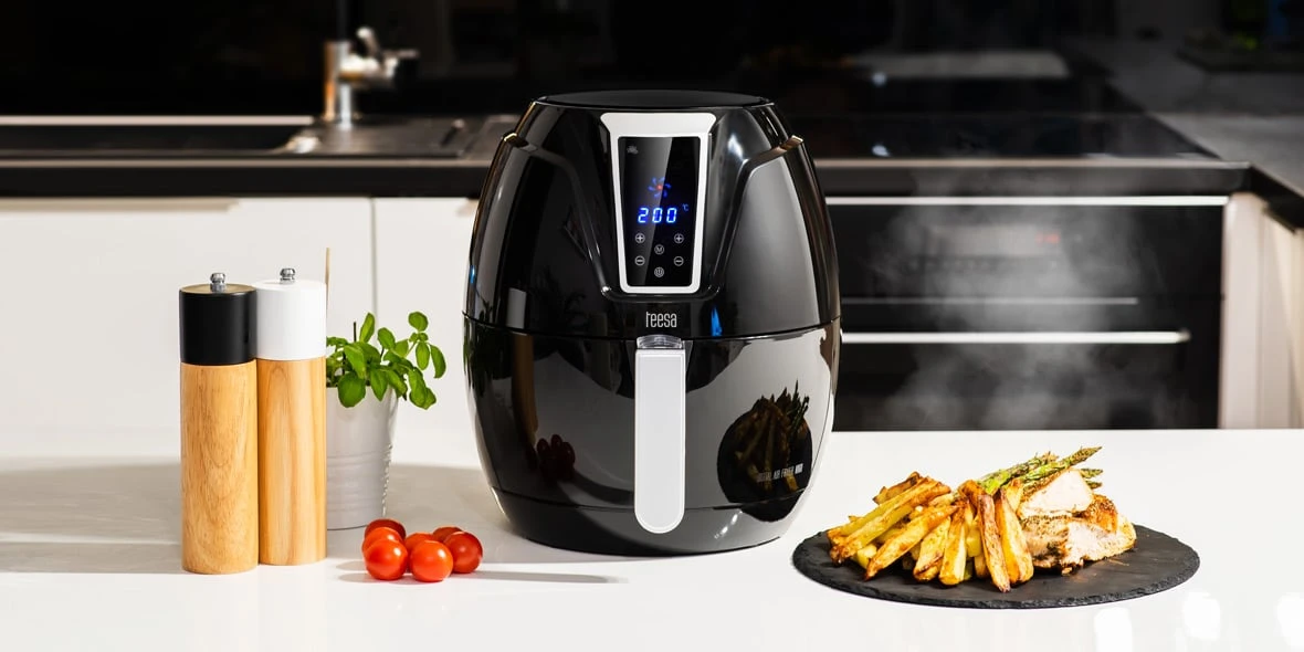 TEESA DIGITAL AIR FRYER 3.2L Baltas oro gruzdintuvė aprašymas - Prekės nuotrauka