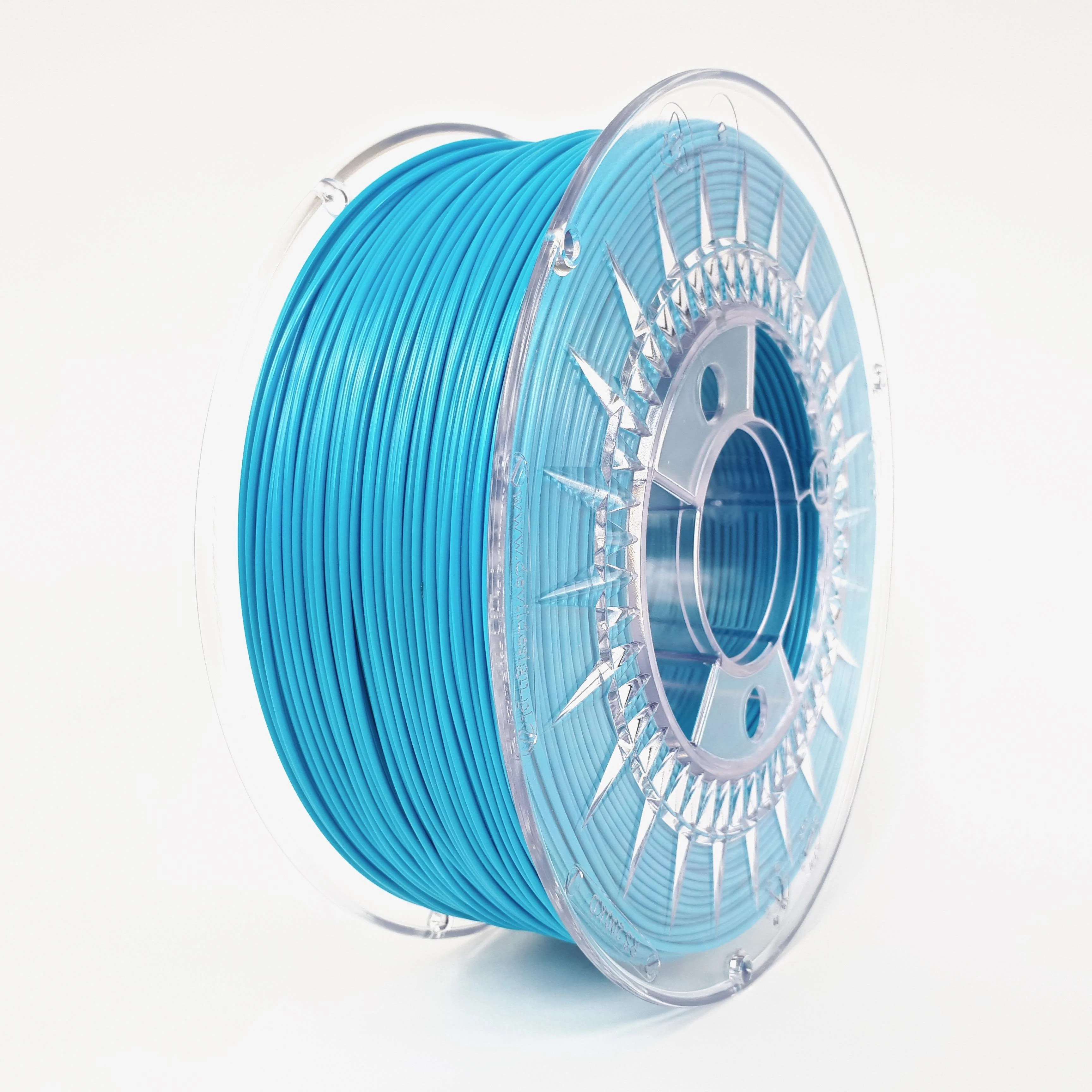 Mėlynas PET-G 1.75mm 3D plastikas ant skaidrios ritės