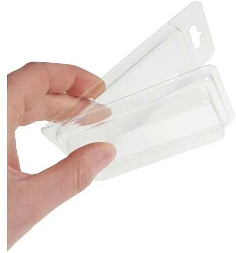 Dėžė su rankena 18.5x13x9.7 cm - skaidri - plastikinė - organizatorius