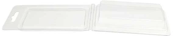 Dėžė su rankena 18.5x13x9.7 cm - skaidri - plastikinė - organizatorius