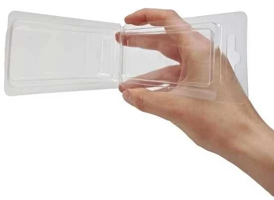 Oem Dėžutė su rankena 18.5x13x9.7 cm - permatoma - plastikinė - organizatorius