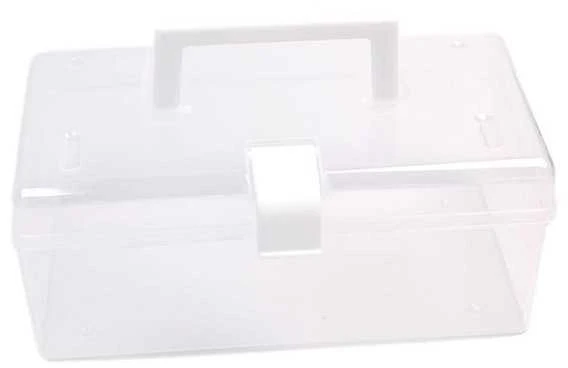 Oem Dėžutė su rankena 20x15x10.5cm - skaidri - plastikinė - organizatorius