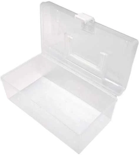 Oem Dėžutė su rankena 20x15x10.5cm - skaidri - plastikinė - organizatorius