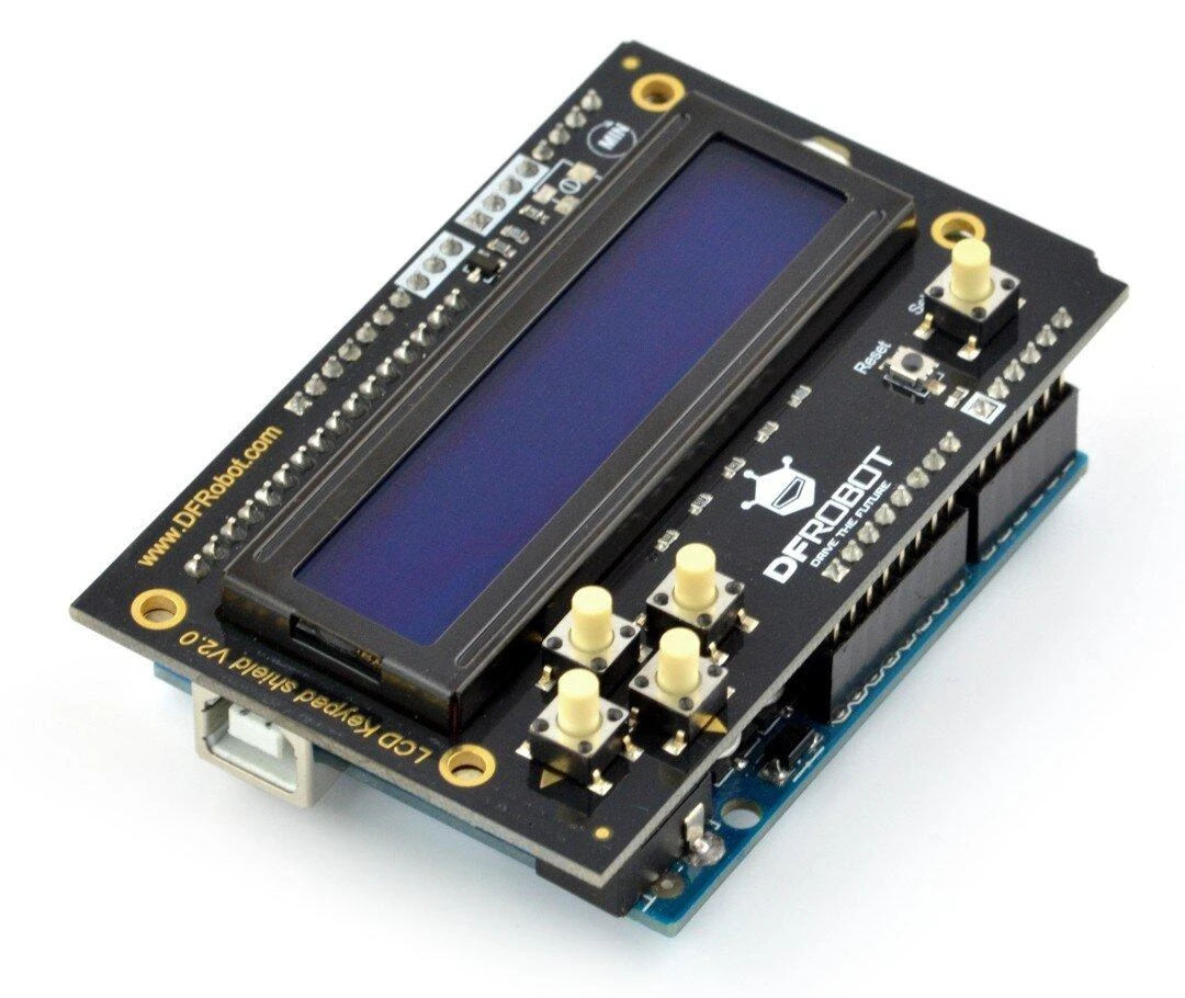 Arduino LCD ekranas su klaviatūra DFRobot