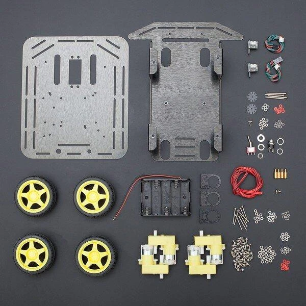 DFRobot Baron 4WD, stačiakampė 4WD važiuoklė su DC varikliu
