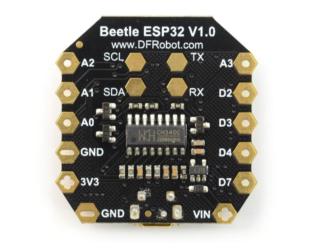 Beetle ESP32 V1.0 mikrovaldiklio plokštė su CH340C lustu