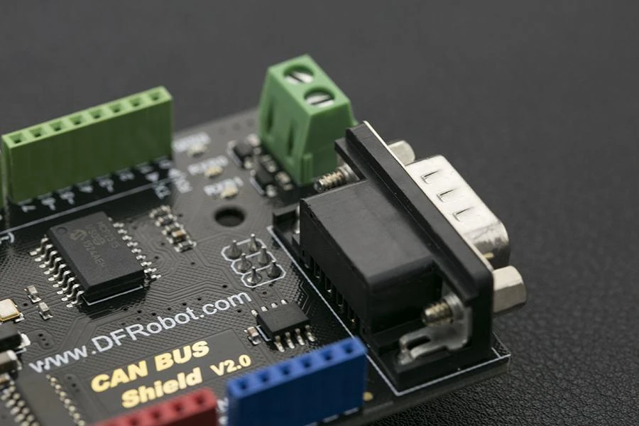 DFRobot CAN-Bus Shield V2.0 DB9 jungties stambus planas