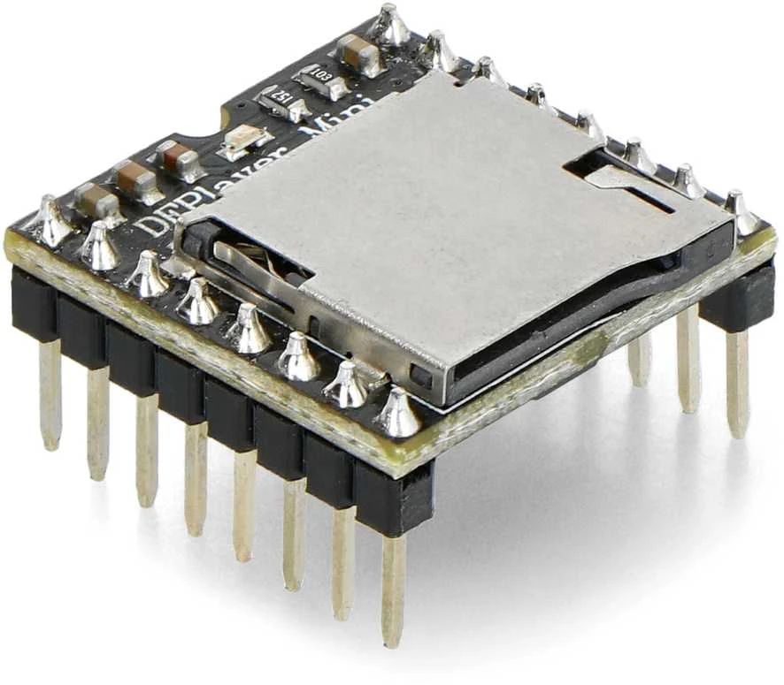 DFRobot DFPlayer mini MP3 grotuvas skirtas Arduino Micro SD