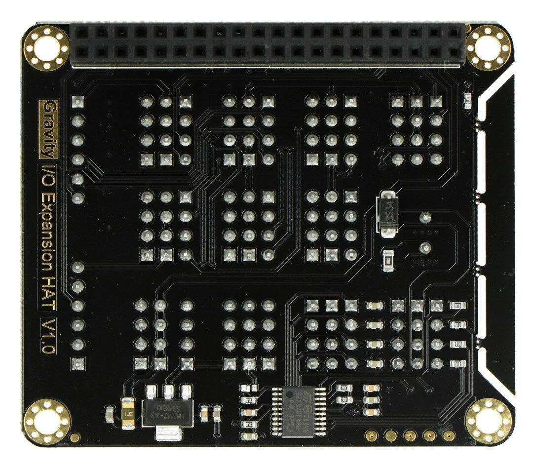DFRobot DFR0566 IO išplėtimo priedėlis HAT, skirtas Raspberry Pi 4B / 3B+ / 3B / 2B