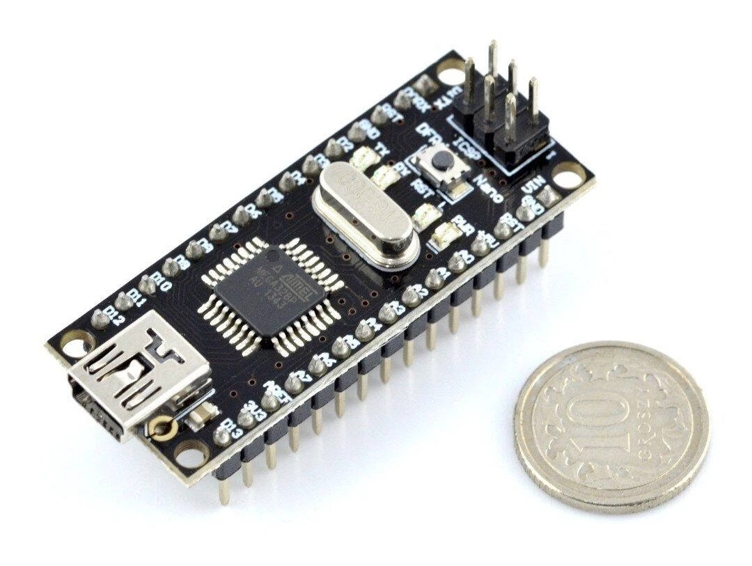 DFRduino Nano V3.1 mikrovaldiklis su USB jungtimi
