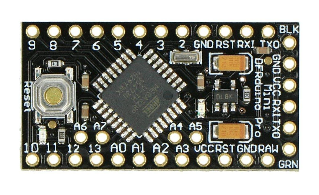 DFRduino Pro Mini su ATMega328P mikrovaldikliu