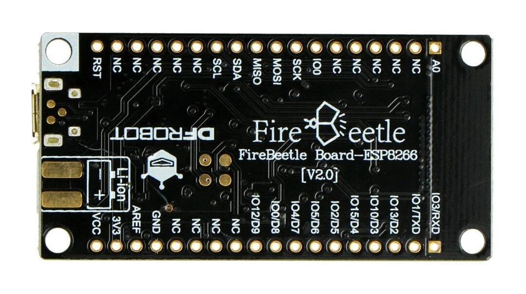 DFRobot FireBeetle ESP8266 viršutinė dalis