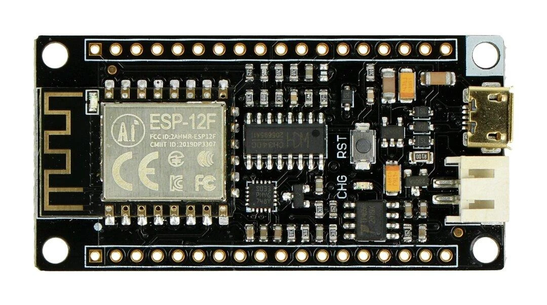DFRobot FireBeetle ESP8266 viršutinis vaizdas