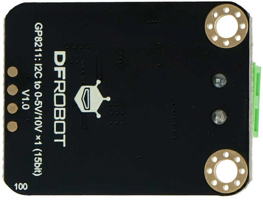 DFRobot GP8211 DAC modulis: viršutinė plokštės pusė