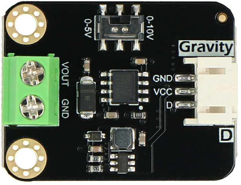 GP8101S DAC modulis su įtampos perjungikliu