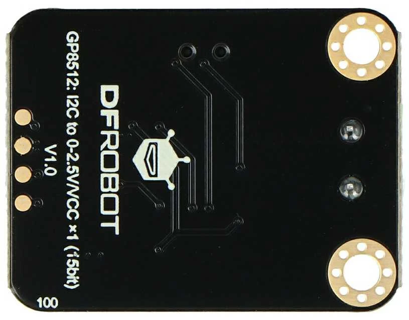 Dfrobot Gravity – 1 kanalo DAC GP8512 0-2.5/VCC V – I2C DAC – DFR1035