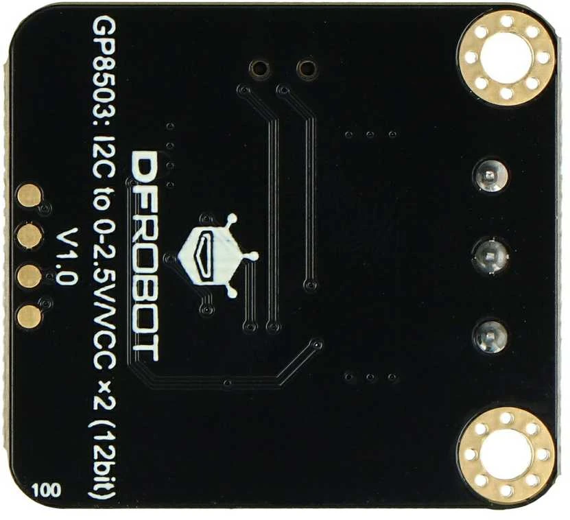 DFRobot GP8503 DAC modulis – galinės pusės vaizdas