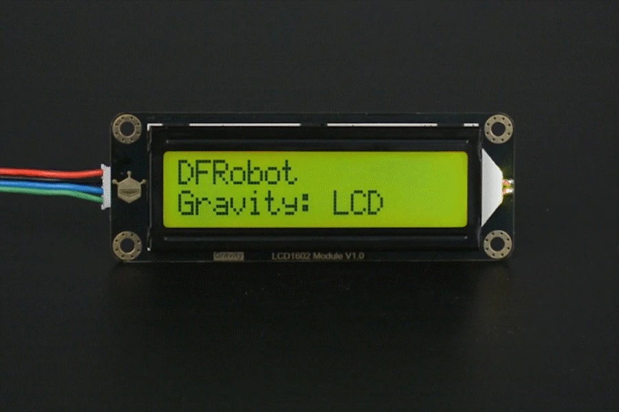DFRobot Gravity - 2x16 I2C LCD ekranas - žalias