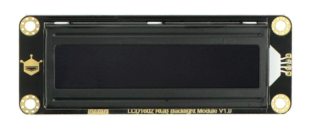 LCD 1602 RGB modulis su juodu korpusu