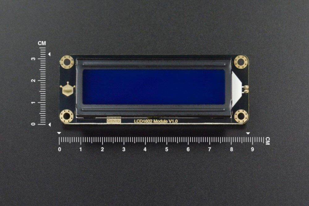 DFRobot Gravity, 2x16 I2C LCD ekranas, mėlynas