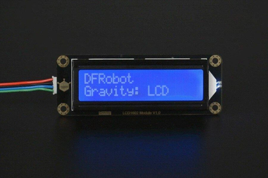 DFRobot Gravity, 2x16 I2C LCD ekranas, mėlynas