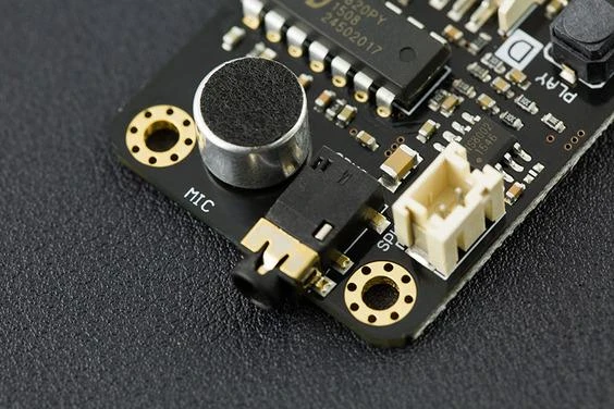 Gravity garso modulis: mikrofonas ir audio jungtis