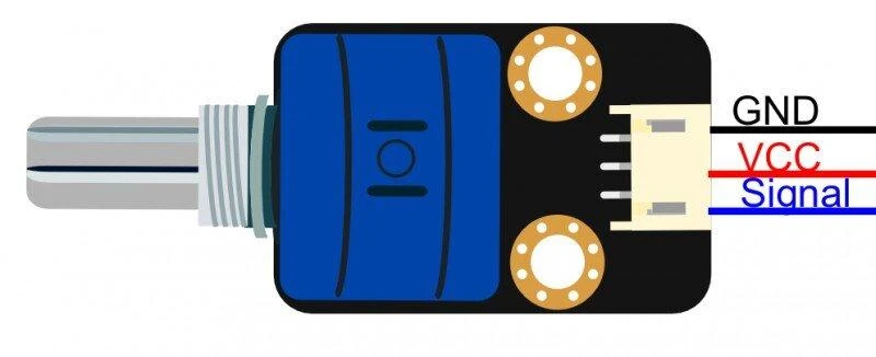 DFRobot Gravity, modulis su daugiasūkiu potenciometru, 10 kΩ