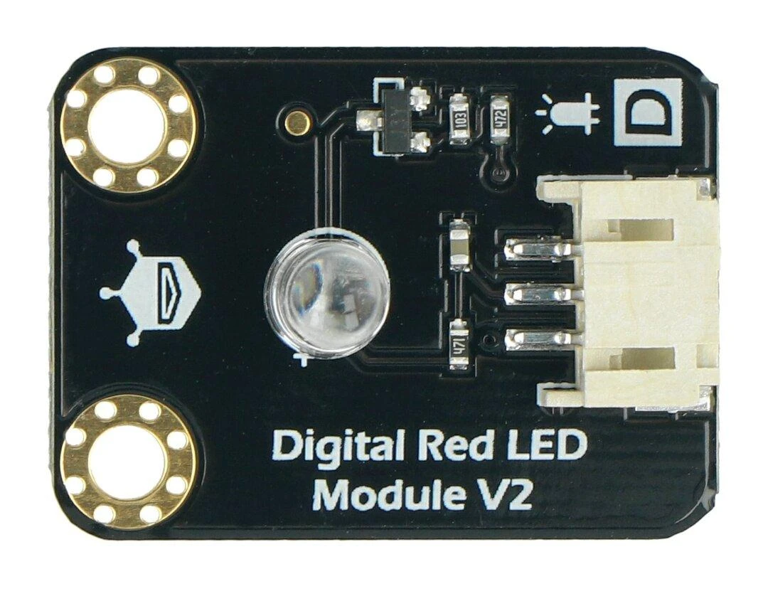 DFRobot Gravity raudonas šviesos diodas (LED)