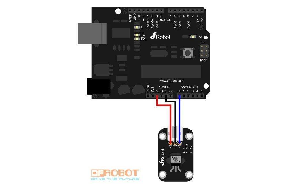 DFRobot Gravity rotacinis potenciometras 300 laipsnių