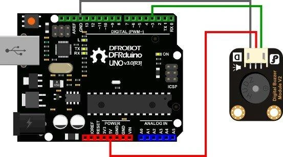 Dfrobot Gravity skaitmeninis Arduino garsinis signalas