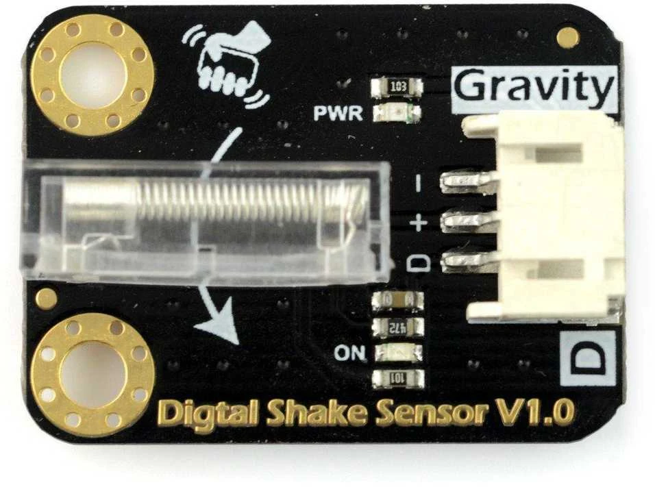 DFRobot Gravity kratymo jutiklis viršuje