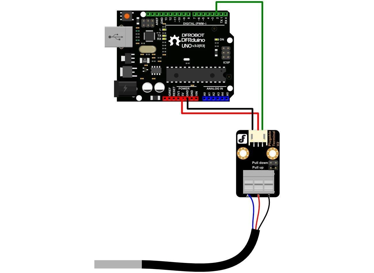 Dfrobot Gravity terminalo jutiklio adapteris V2.0