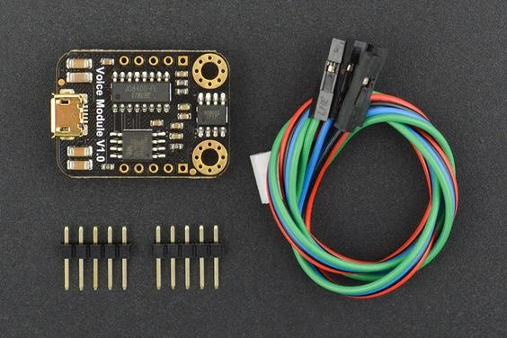 DFRobot UART MP3 modulis su laidų komplektu