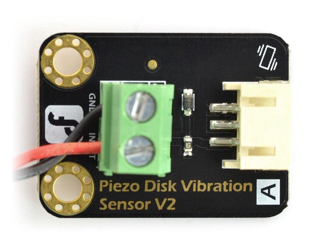 Gravity vibracijos jutiklio V2 modulio viršus