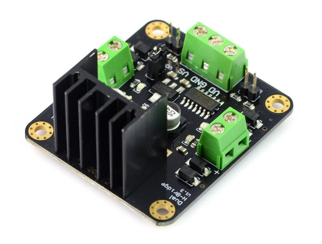DFRobot L298N, dviejų kanalų DC variklio valdiklis, 12 V / 2 A