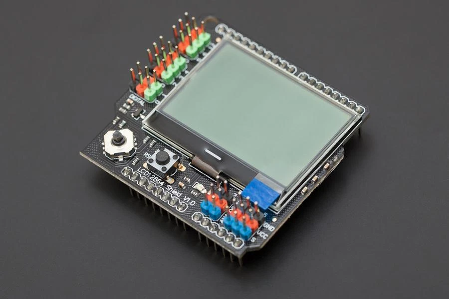 DFRobot LCD12864 skydas su mygtukais ir jungtimis