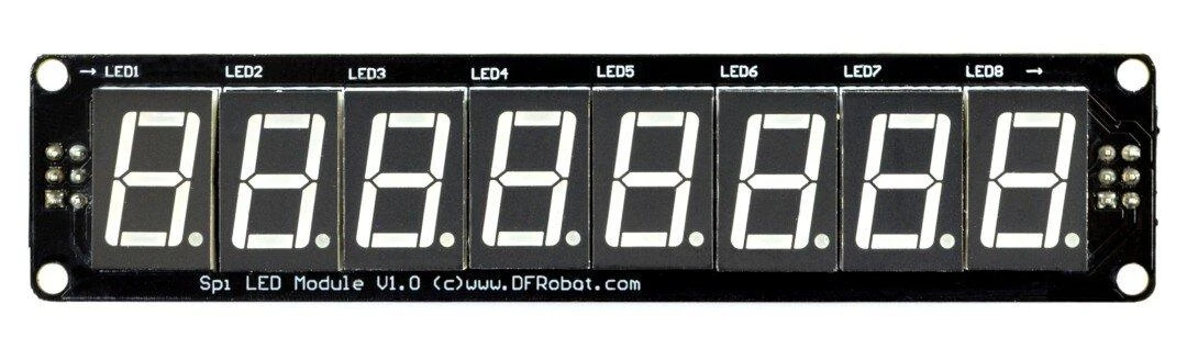 Dfrobot LED ekrano modulis, 8 skaitmenų, suderinamas su Arduino