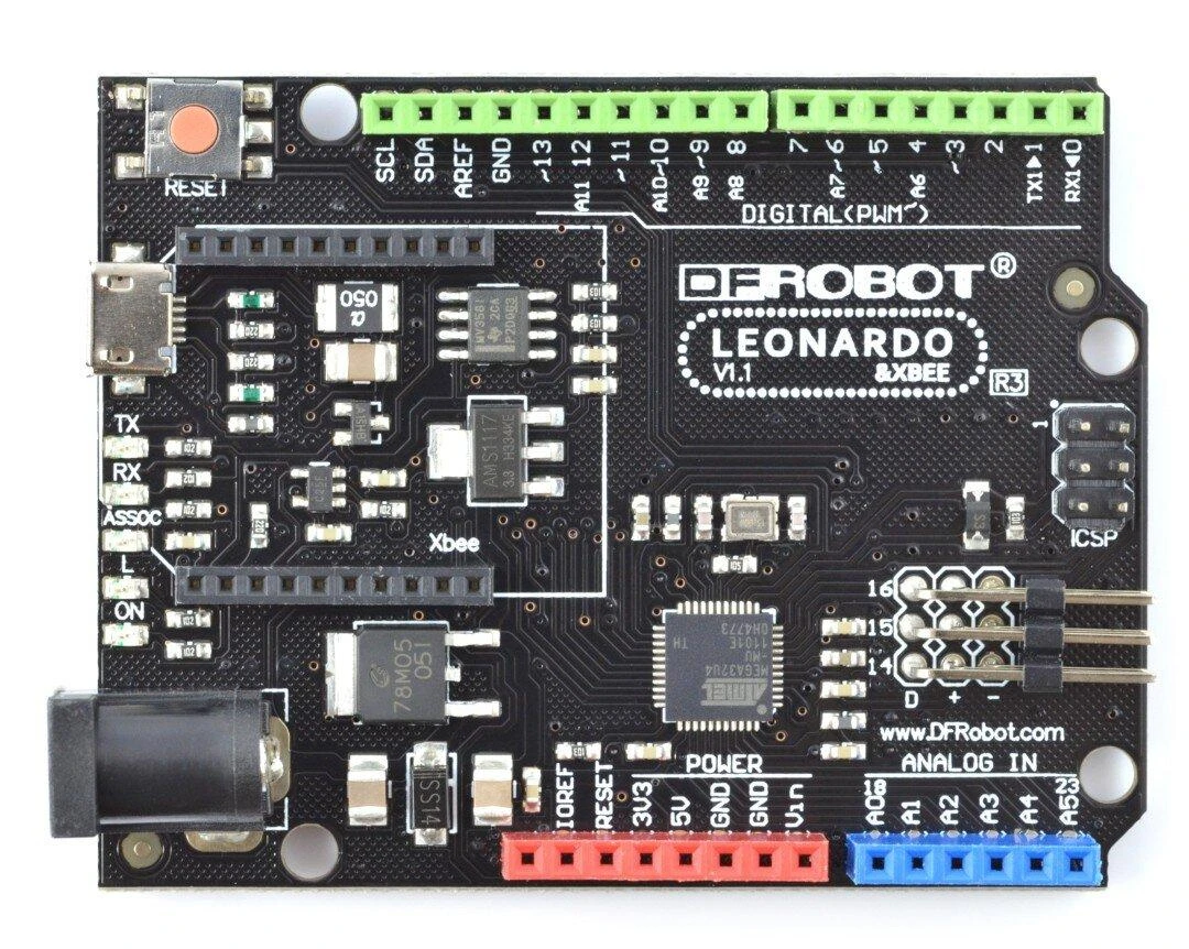 DFRobot Leonardo plokštė su XBee jungtimi