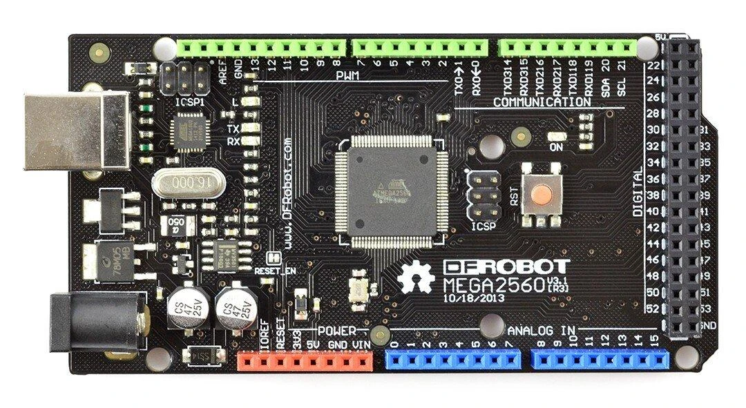 DFRobot Mega 2560 v2, suderinamas su Arduino