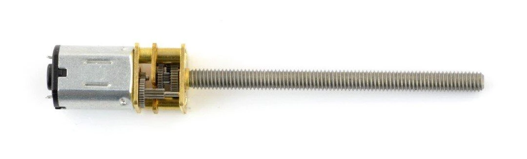 Micro DC variklis su ilgu M4 sriegiuotu velenu