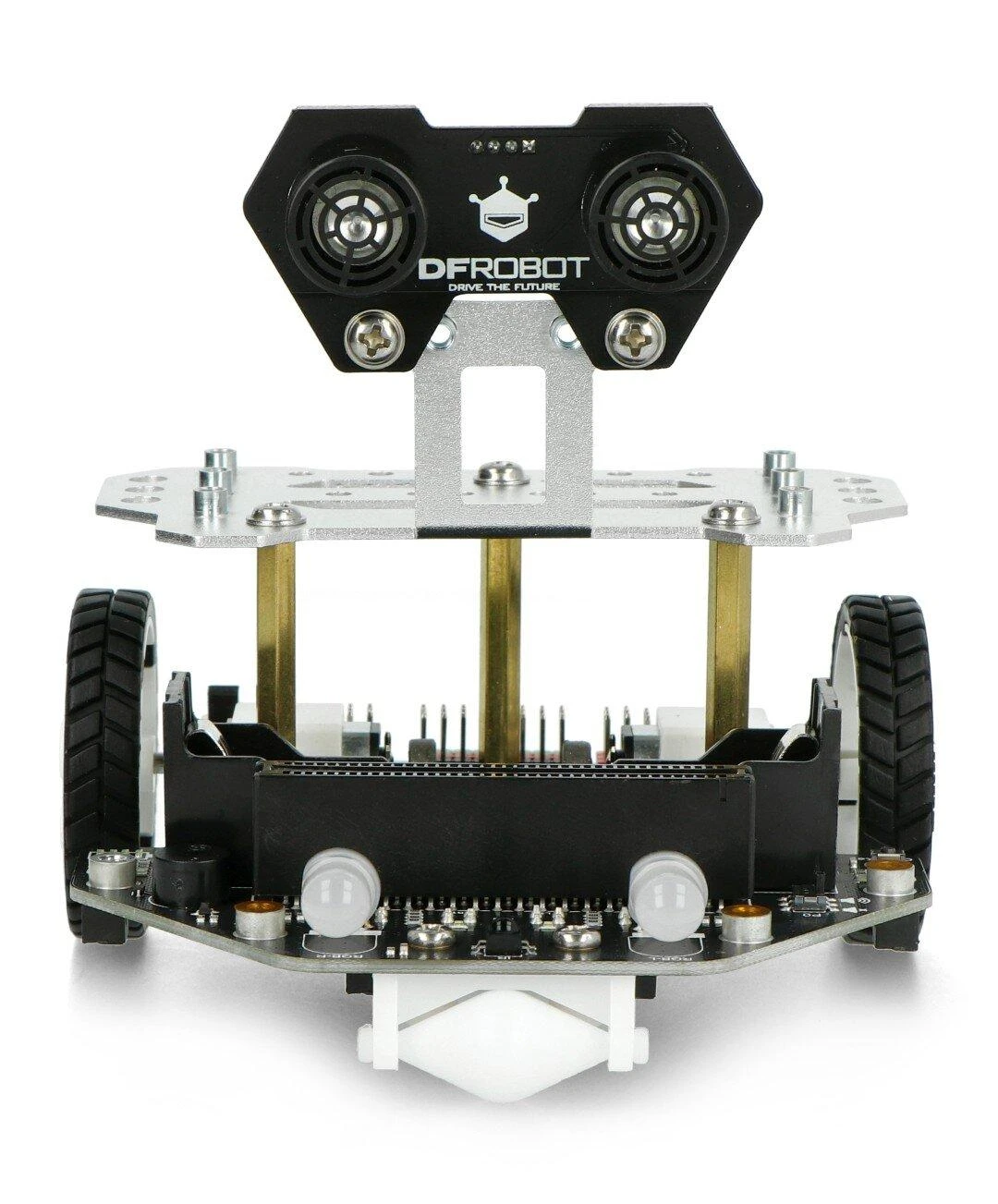 Maqueen Plus V2.1 robotas su atstumo jutikliu